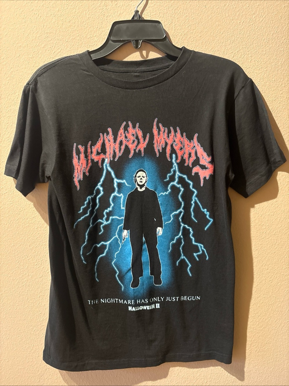 Halloween 2 Michael Myers Short Sleeve black Graphic T Shirt Adult Sz Small S